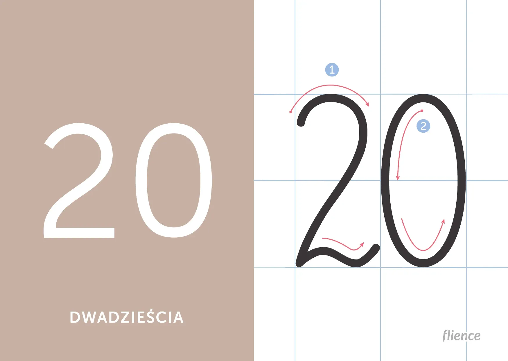 Karta z liczbą 20