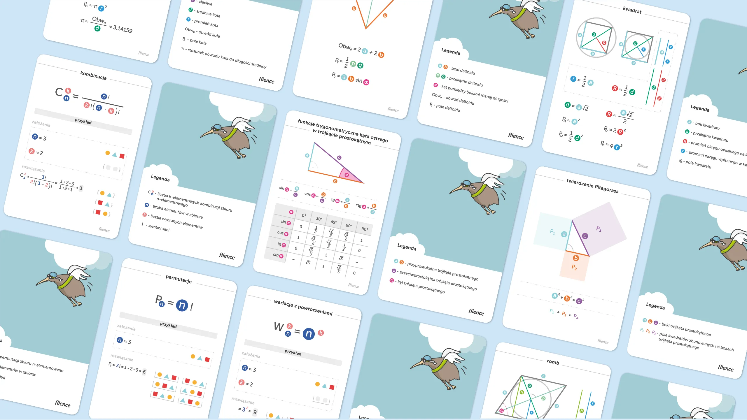 A Flience math card