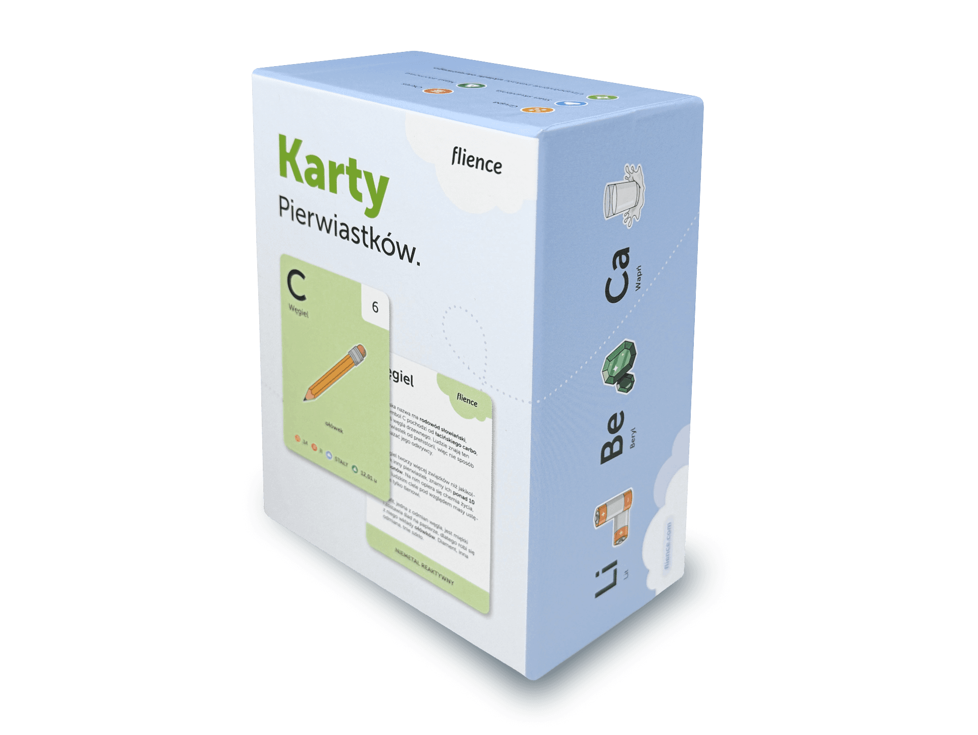 karty pierwiastków opakowanie